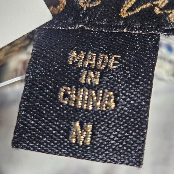 Bohemian Gypsie Hippie Midi Skirt Red Blue Floral Stripe Stretchy Women's Med - Picture 12 of 15